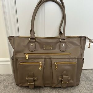 Six Pack Fitness Bag Beige 4 Containers